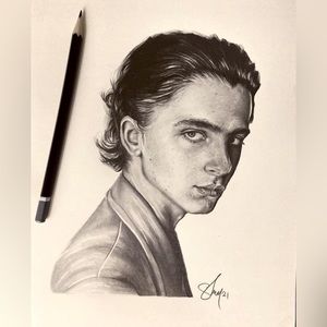 timothee chalamet drawing